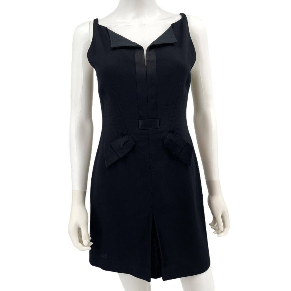 Valentino Black Sleeveless Mini Dress